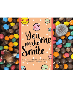 Cadeaupakket You make me smile- Chocolade